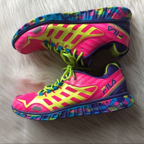 rainbow fila sneakers